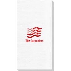 American Flag Deville Guest Towels