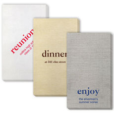 Design Your Own Big Word Bamboo Luxe Guest Towels