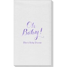 Elegant Oh Baby Linen Like Guest Towels