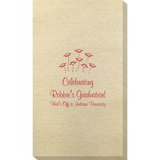 Hat Toss Graduation Bamboo Luxe Guest Towels