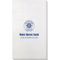 Welcome Aboard Wheel Bamboo Luxe Guest Towels