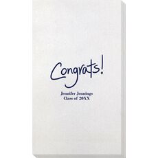 Fun Congrats Bamboo Luxe Guest Towels
