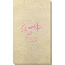 Fun Congrats Bamboo Luxe Guest Towels