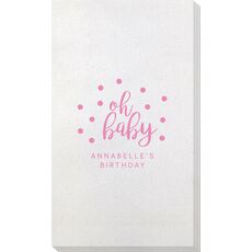 Confetti Dots Oh Baby Bamboo Luxe Guest Towels
