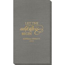 Let the Adventure Begin Bamboo Luxe Guest Towels