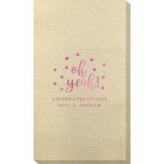 Confetti Dots Oh Yeah! Bamboo Luxe Guest Towels