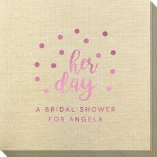Confetti Dots Her Day Bamboo Luxe Napkins