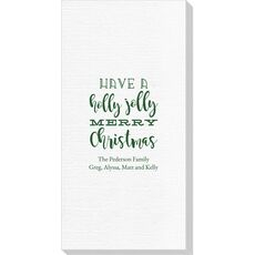 Holly Jolly Christmas Deville Guest Towels
