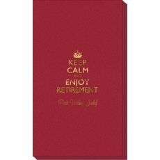 Keep Calm and Enjoy Retirement Linen Like Guest Towels