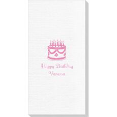 Sweet Floral Birthday Cake Deville Guest Towels