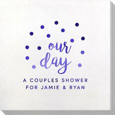 Confetti Dots Our Day Bamboo Luxe Napkins