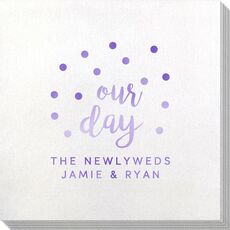 Confetti Dots Our Day Bamboo Luxe Napkins