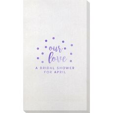 Confetti Dots Our Love Bamboo Luxe Guest Towels