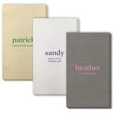 Design Your Own Big Name with Text Bamboo Luxe Guest Towels