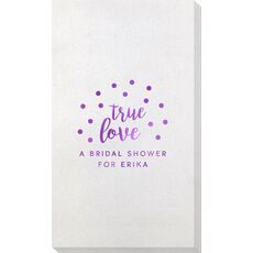 Confetti Dots True Love Bamboo Luxe Guest Towels