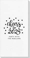 Confetti Dots Cheers to the New Year Deville Guest Towels