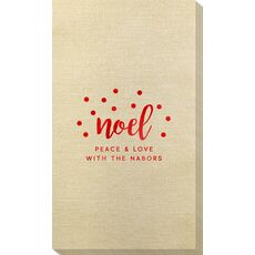 Confetti Dots Noel Bamboo Luxe Guest Towels