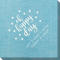 Confetti Dots Oh Happy Day Bamboo Luxe Napkins