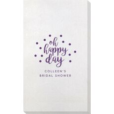 Confetti Dots Oh Happy Day Bamboo Luxe Guest Towels