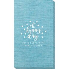 Confetti Dots Oh Happy Day Bamboo Luxe Guest Towels