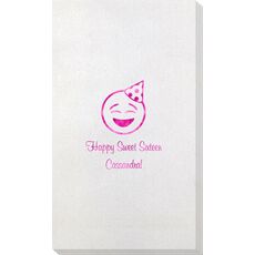 Party Hat Emoji Bamboo Luxe Guest Towels