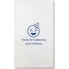 Party Hat Emoji Bamboo Luxe Guest Towels