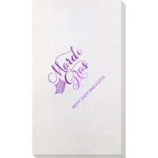 Mardi Gras Crown Bamboo Luxe Guest Towels