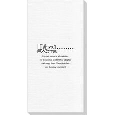 Just the Love Facts Deville Guest Towels
