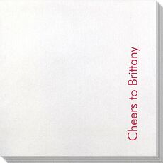 Basic Text of Your Choice Bamboo Luxe Napkins