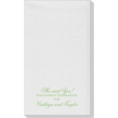 Basic Text of Your Choice Linen Like Guest Towels