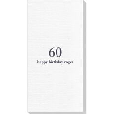 Large Number with Text Deville Guest Towels