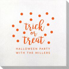 Confetti Dots Trick or Treat Bamboo Luxe Napkins