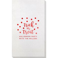 Confetti Dots Trick or Treat Bamboo Luxe Guest Towels