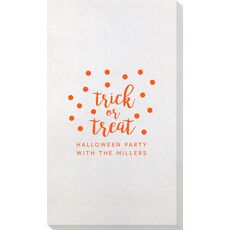 Confetti Dots Trick or Treat Bamboo Luxe Guest Towels