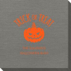 Trick or Treat Pumpkin Bamboo Luxe Napkins