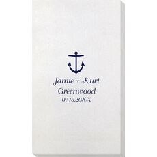 Nautical Anchor Bamboo Luxe Guest Towels