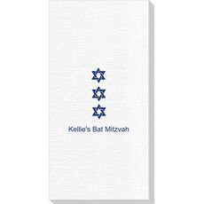 Star of David Row Deville Guest Towels