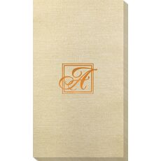 Framed Initial Bamboo Luxe Guest Towels