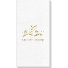 Elegant 50 Golden Years Deville Guest Towels