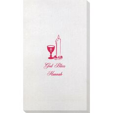 Chalice and Candle Bamboo Luxe Guest Towels