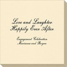 Love and Laughter Linen Like Napkins
