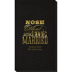 Nosh Drink and Be Married Linen Like Guest Towels