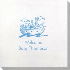 Noah's Ark with Animals Bamboo Luxe Napkins