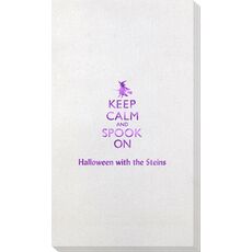 Keep Calm and Spook On Bamboo Luxe Guest Towels