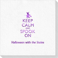 Keep Calm and Spook On Deville Napkins