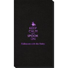 Keep Calm and Spook On Linen Like Guest Towels