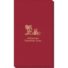 Tropical Hawaiian Luau Linen Like Guest Towels