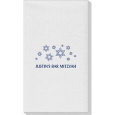 Modern Jewish Star Galaxy Linen Like Guest Towels