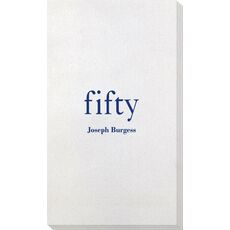 Big Number Fifty Bamboo Luxe Guest Towels