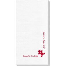 Corner Text with Gingerbread Man Design Deville Guest Towels